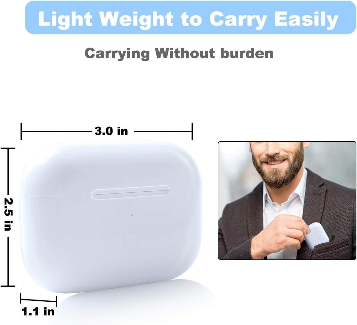 All-in-One Wireless AirPod Pro 1st & 2nd Charging Case - Lightweight & Efficient