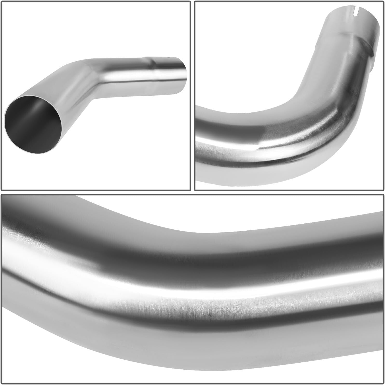 High-Quality Stainless Steel Exhaust Kit: 2-Inch Mandrel Bends & Pipes Included