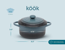 Load image into Gallery viewer, Durable Stoneware Cocotte Set - Individual 12 oz Dishes with Lids &amp; Handles