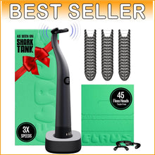 Load image into Gallery viewer, Award-Winning Electric Flosser with 45 Eco-Friendly Refills – Sonic Technology
