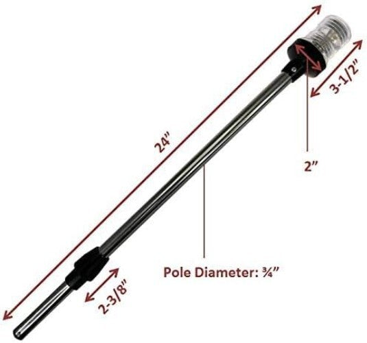 Durable Waterproof 12V Marine Navigation Light - Perfect for Yachts and Pontoons