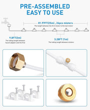 Load image into Gallery viewer, 92FT Misting Cooling System with 26 Brass Nozzles for Ultimate Outdoor Comfort