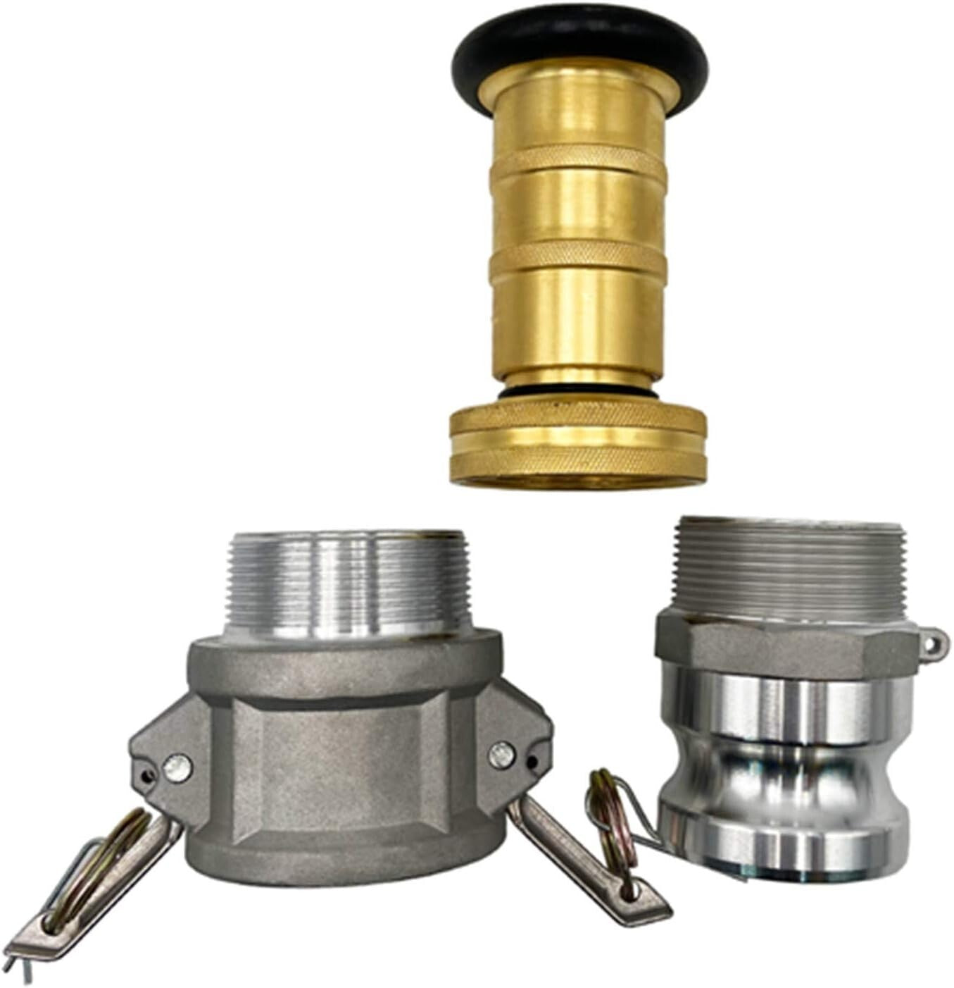 Adjustable 2-Inch NPSH/NPT Fire Nozzle - Versatile Spray Control Up to 100 PSI