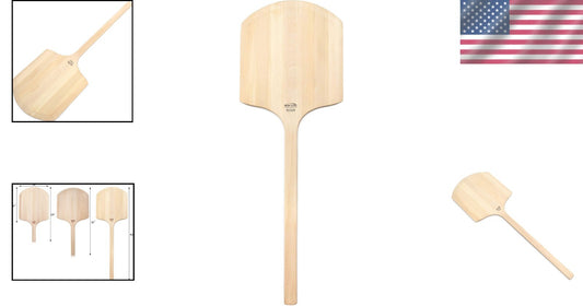 Durable Basswood Pizza Peel with Tapered Blade - 16" x 14" Perfect for Baking