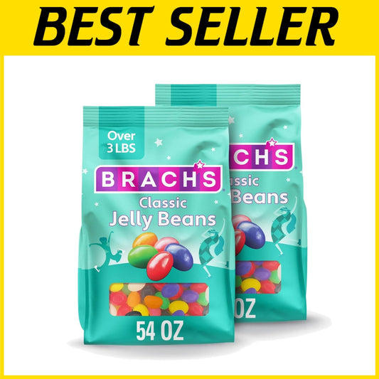 Celebrate Sweetness with Brach's 54 oz Assorted Jelly Beans – 2 ct Pack