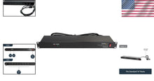 Load image into Gallery viewer, Power Distribution Unit with 8 Outlets - 1U Rack Mount &amp; Surge Protection
