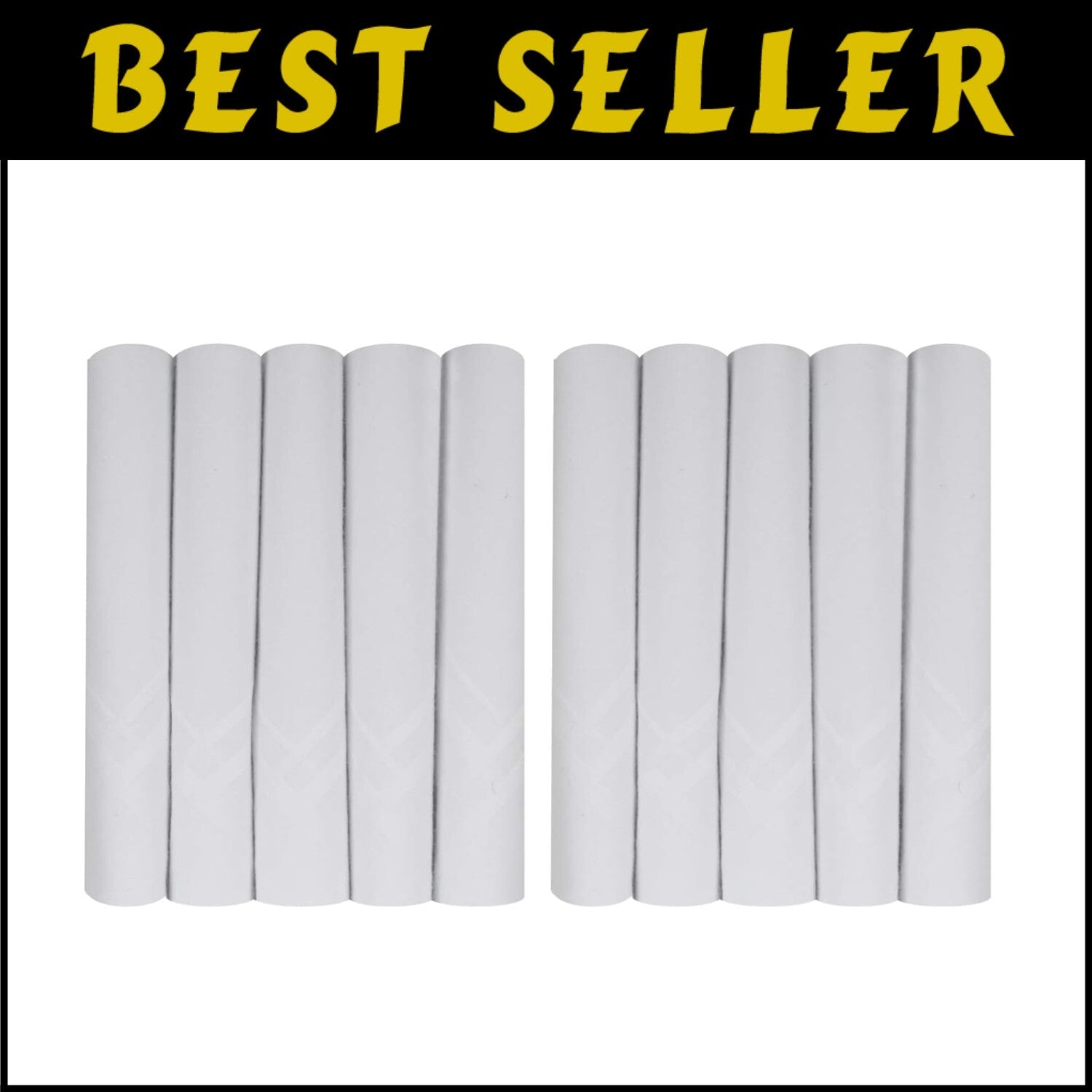 Stylish 100% Cotton Handkerchiefs for Men - Pack of 10, Machine Washable