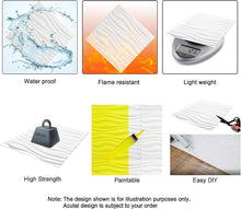 Load image into Gallery viewer, Elegant 3D Matte Black Wall Panels for Living Room - 12 Pack, Easy Glue Down