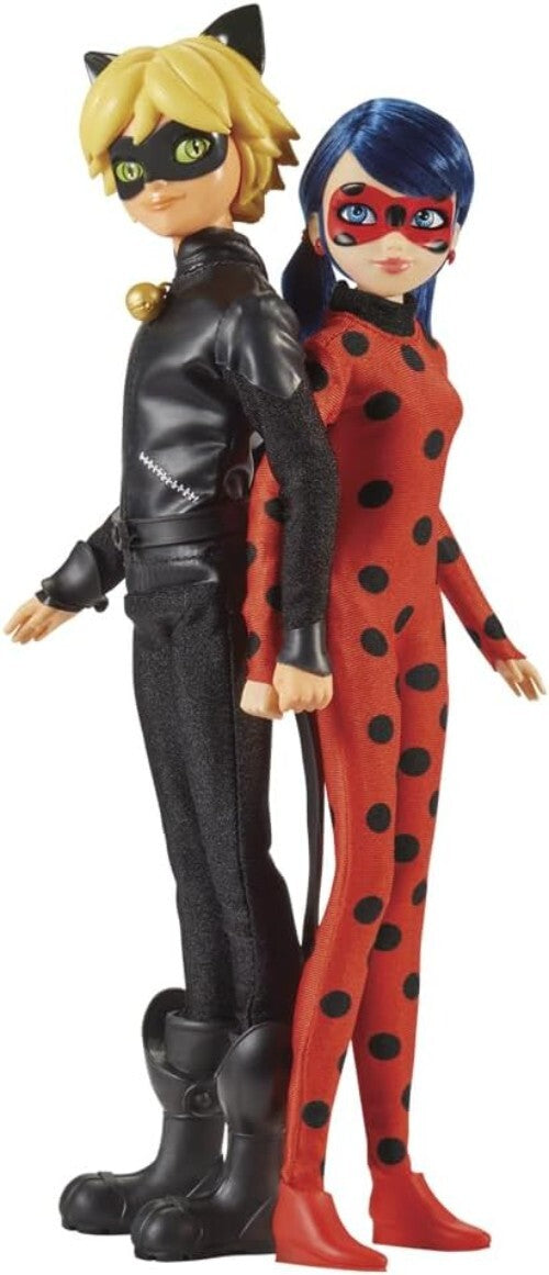 Dynamic Duo: Ladybug & Cat Noir 10" Dolls with Detailed Superhero Fashions