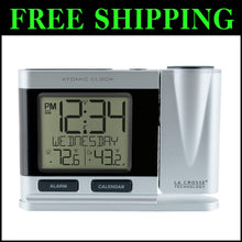 Load image into Gallery viewer, Stylish Atomic Projection Clock with Temperature Display for Effortless Viewing
