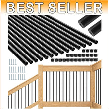 Load image into Gallery viewer, Hollow Round Aluminum Balusters for Deck Railing - Easy Install 101 Pack