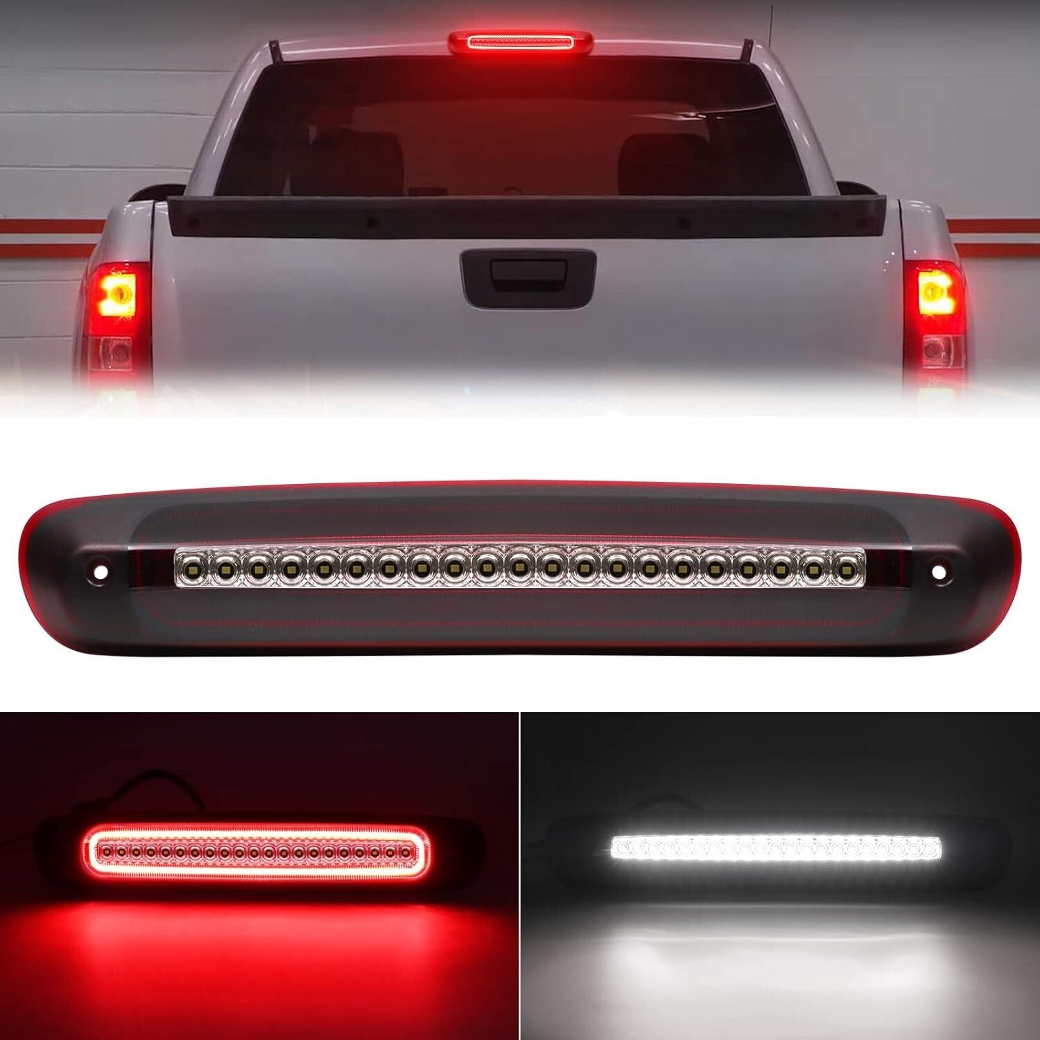 Easy Install LED Third Brake Light with Strobe Function for 2007-2013 Trucks