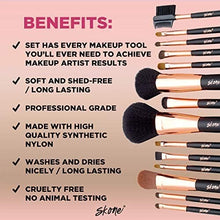 Load image into Gallery viewer, Cruelty-Free Luxury Makeup Brush Set - 14 Essential Brushes for Professional Use
