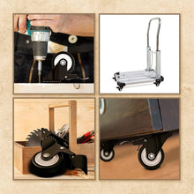 Load image into Gallery viewer, 24-Pack Heavy Duty Swivel Caster Wheels with Total Lock Brake - 1.5" Diameter
