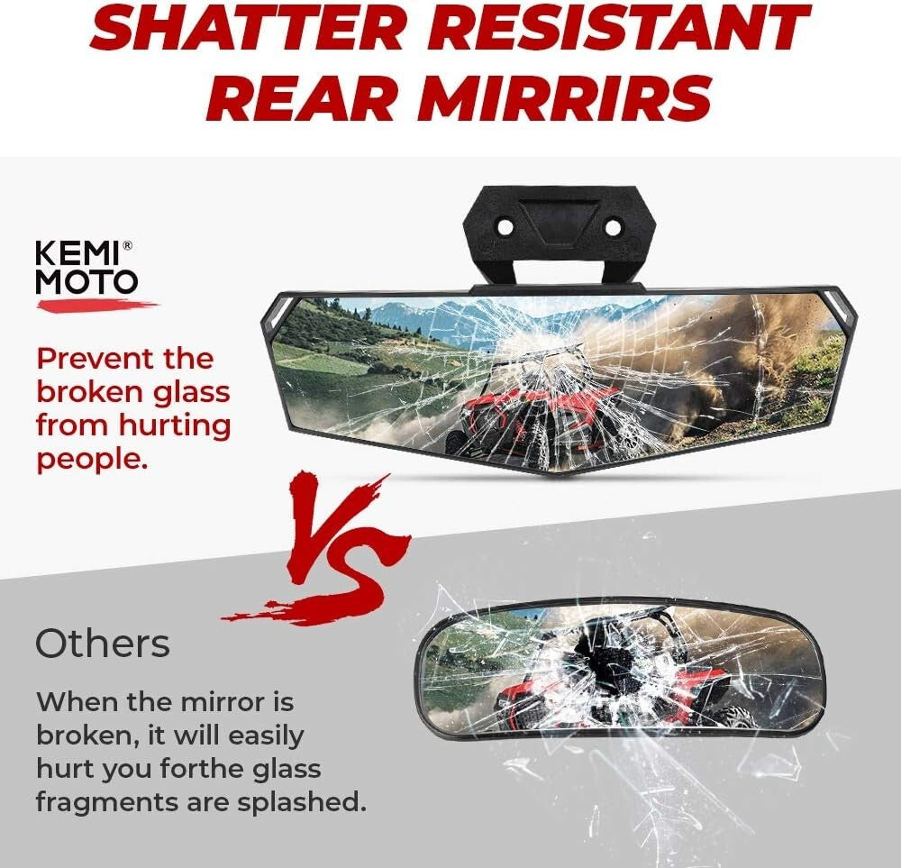 Creative Leopard-Shaped High-Def Rearview Mirror for Polaris RZR Turbo Series
