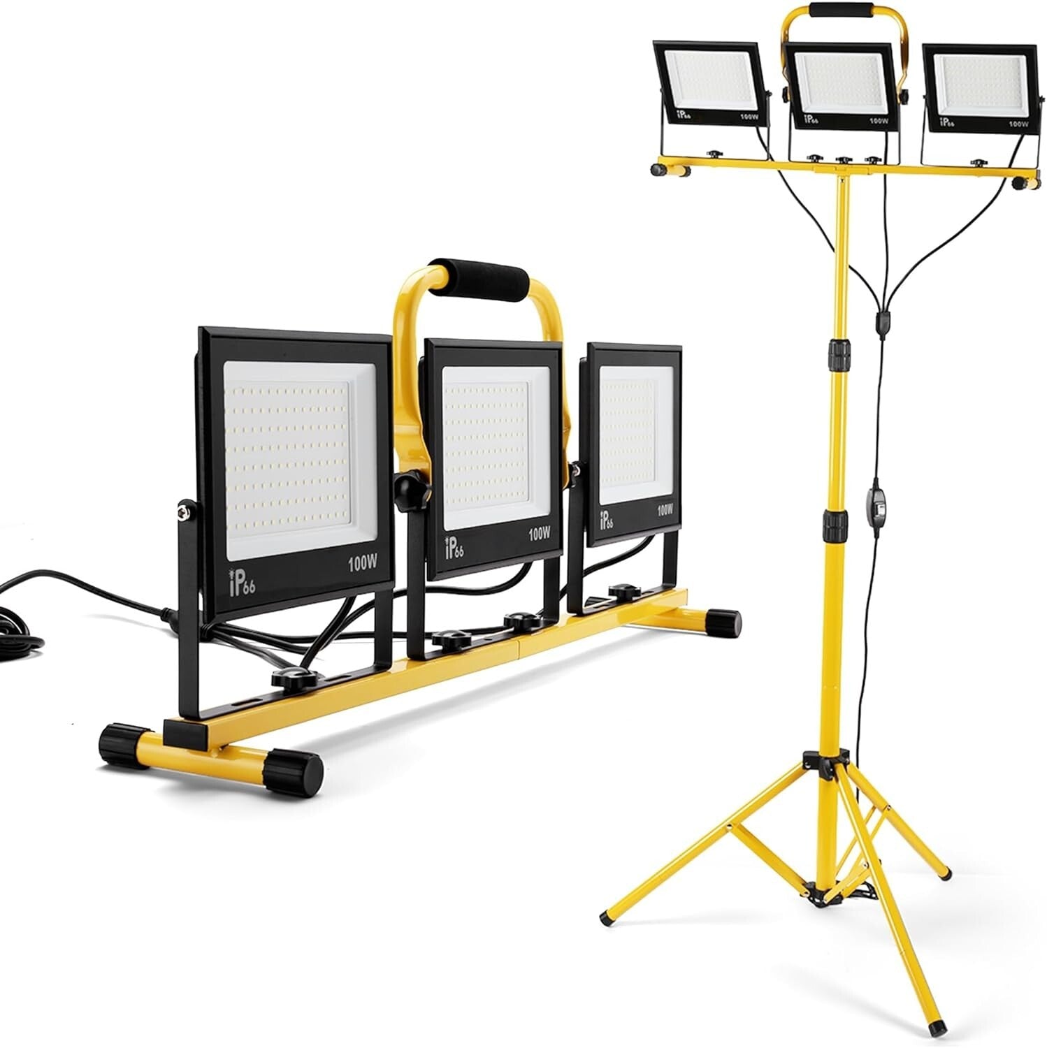 30000 Lumen Waterproof LED Work Light with Adjustable Tripod for Professionals