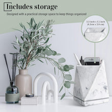 Load image into Gallery viewer, Versatile Non-Slip Bookends in White Marble - Perfect for Kitchen &amp; Office Use