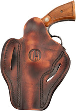 Load image into Gallery viewer, Premium K-Frame OWB Holster in Vintage Brown - Fits Ruger GP100 &amp; S&amp;W 686