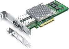 Load image into Gallery viewer, 10Gb PCI-E NIC Broadcom Dual SFP+ Port Ethernet Adapter for Windows/Linux/VMware