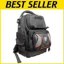 Load image into Gallery viewer, Spacious 48-Pocket Tool Bag Backpack with Reinforced Handle &amp; Adjustable Straps