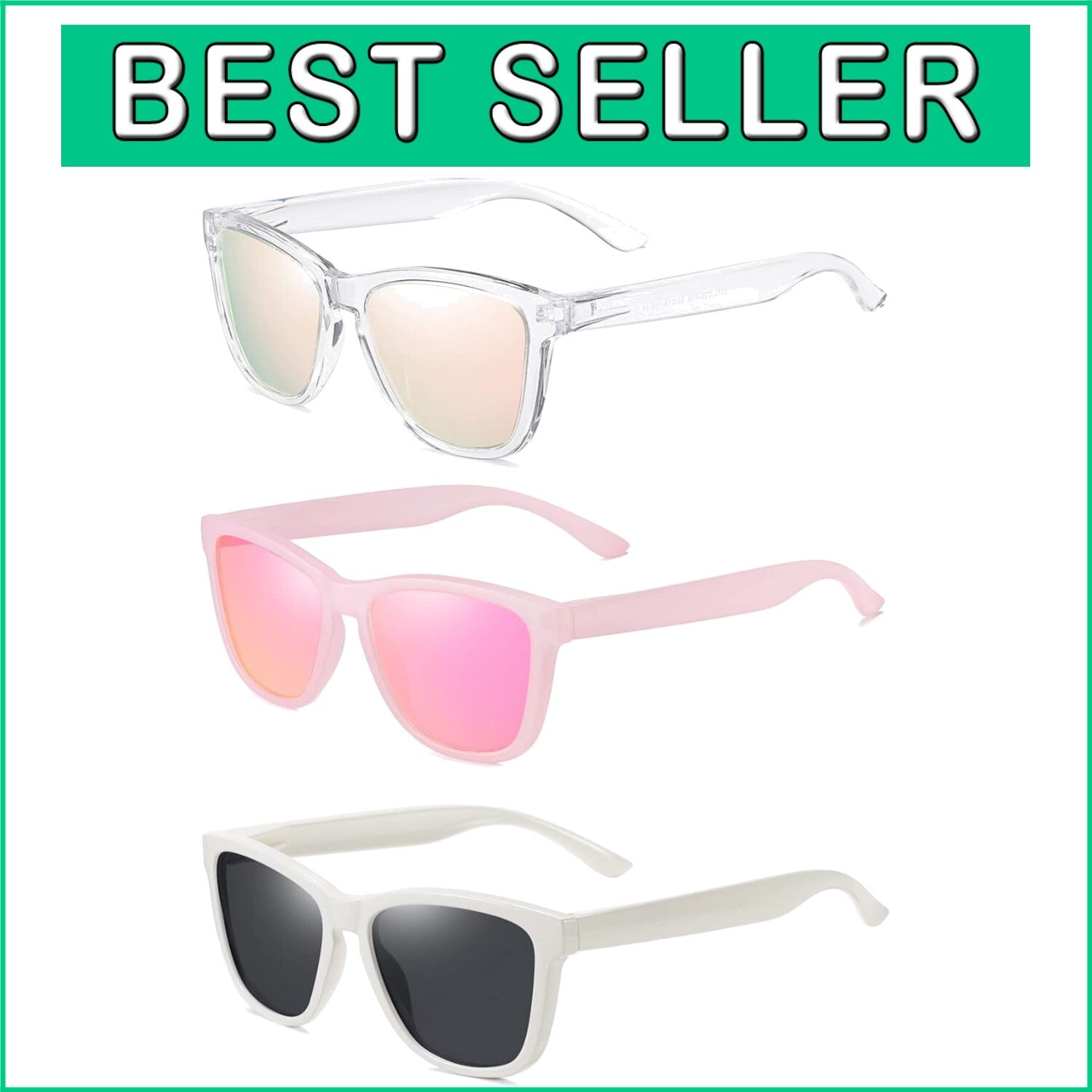 Stylish Retro Polarized Sunglasses for Men & Women - UV400 Protection Included
