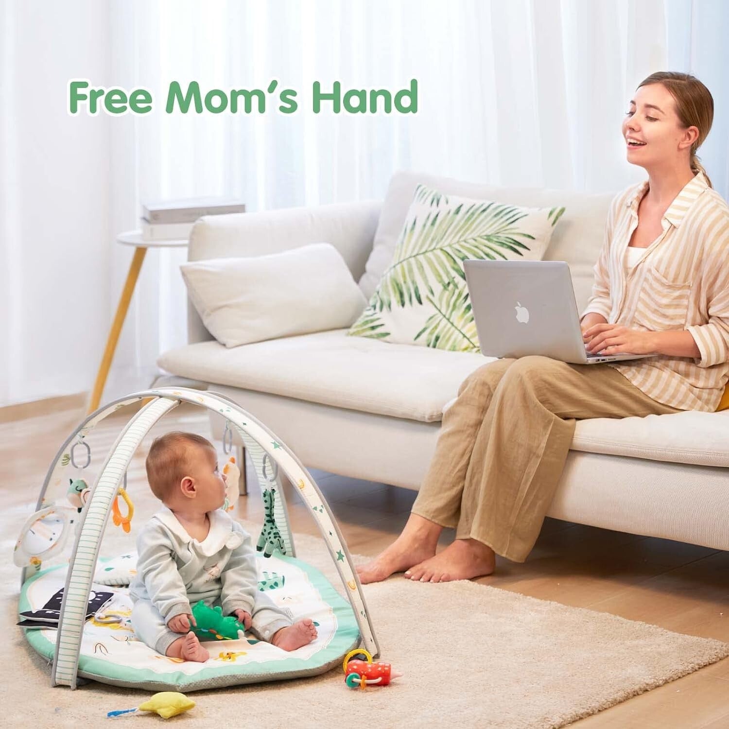 Thicker Baby Activity Mat with Replaceable Covers - Ideal for Early Development