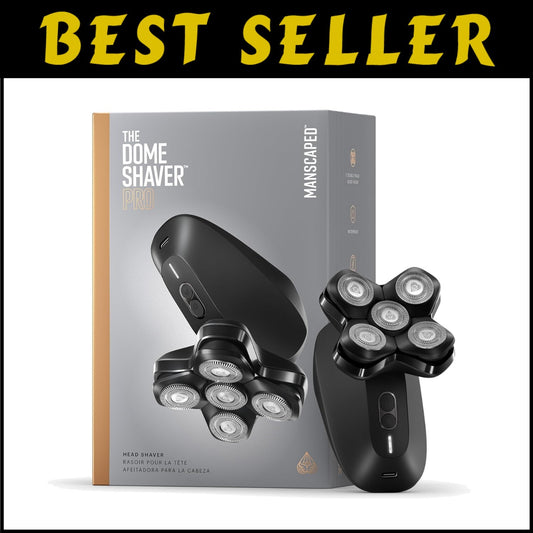 The Dome Shaver PRO: Five Blade Head Shaver for Effortless Bald Grooming