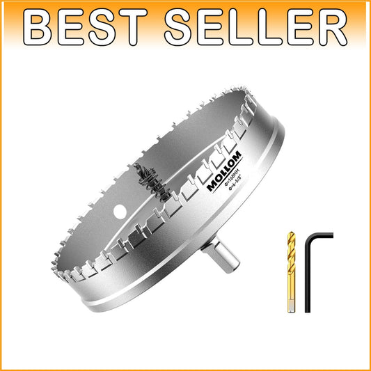 6-5/8'' TCT Hole Saw with Spring-Loaded Ejector - Cut Hard Materials Efficiently