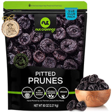Load image into Gallery viewer, Fresh 80oz Dried Pitted Prunes - No Sugar Added, Perfect for Recipes &amp; Snacking