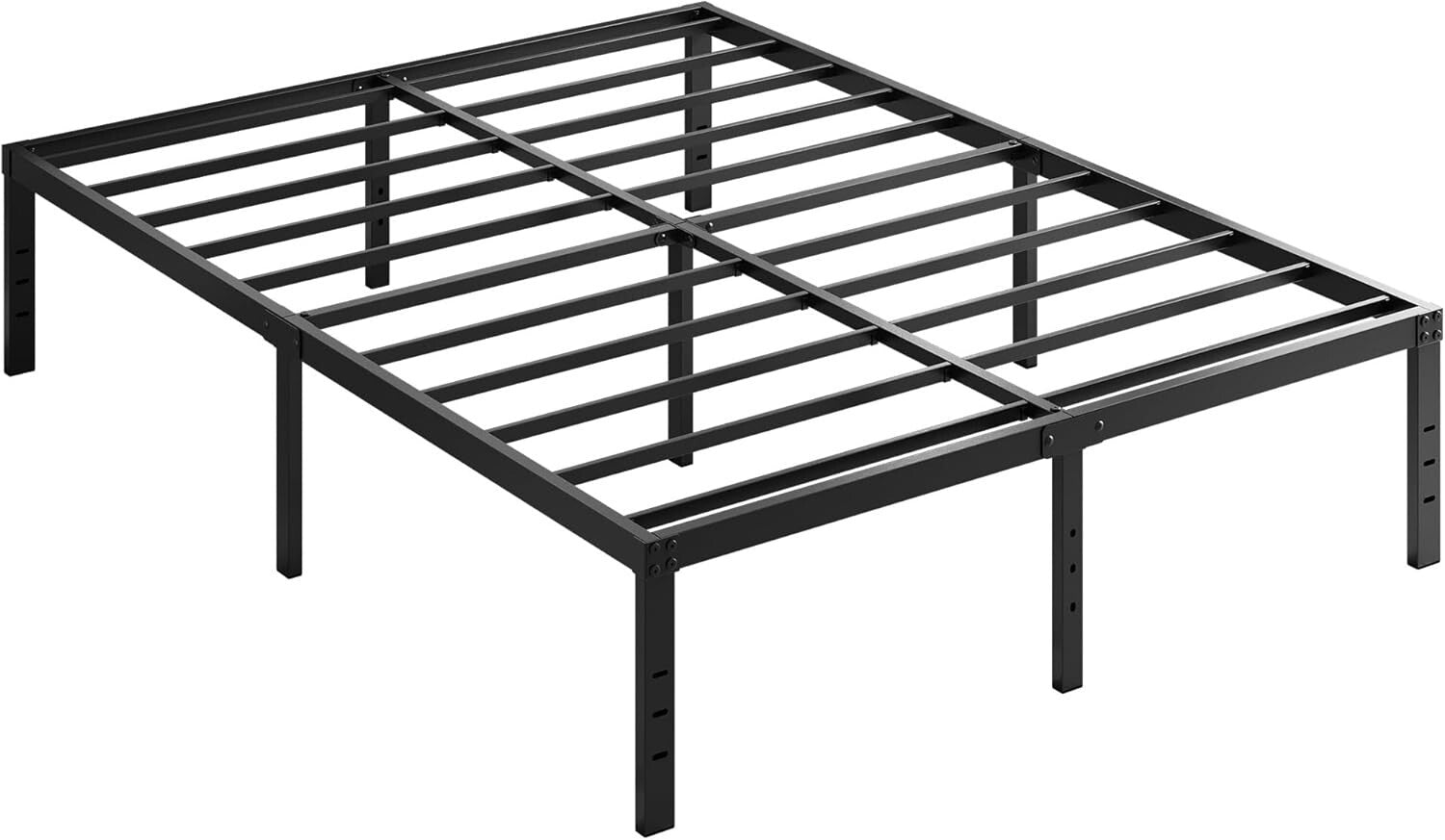 Metal King Bed Frame with 14-Inch Height - Fade Resistant, Squeak Resistant