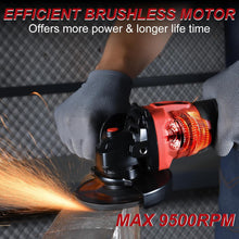 Load image into Gallery viewer, Versatile Cordless Grinder 4-1/2" - Includes 2 Wheels, Fast Charger &amp; More!