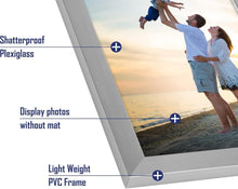 Load image into Gallery viewer, Elegant 18-Pack 4x6 Silver Picture Frames - Perfect for Home and Gallery Display
