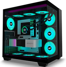 Load image into Gallery viewer, Efficient Mid-Tower Gaming Case: 9 ARGB Fans, Dual Glass, 360mm Radiator Support