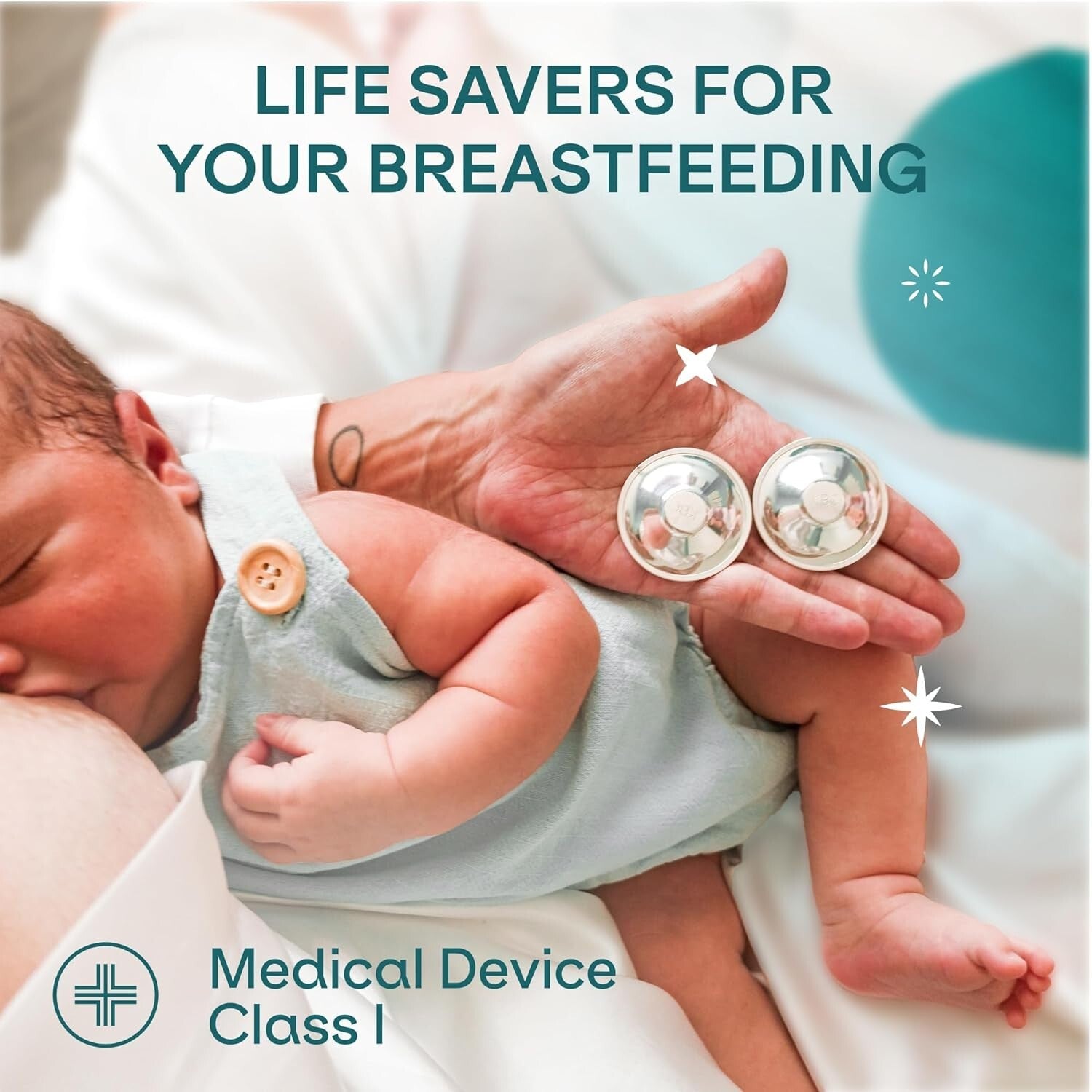 Silvery Comfort: Maxi Nipple Shields for Effortless Breastfeeding Experience