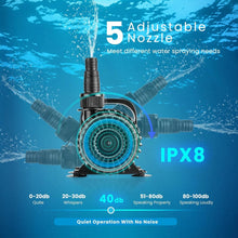 Load image into Gallery viewer, Durable 100W Water Pump 1600GPH for Aquatic Features - Quiet &amp; Energy Efficient