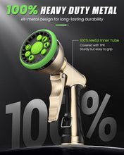 Load image into Gallery viewer, High-Pressure Metal Hose Nozzle with 9 Adjustable Modes - Lightweight &amp; Durable