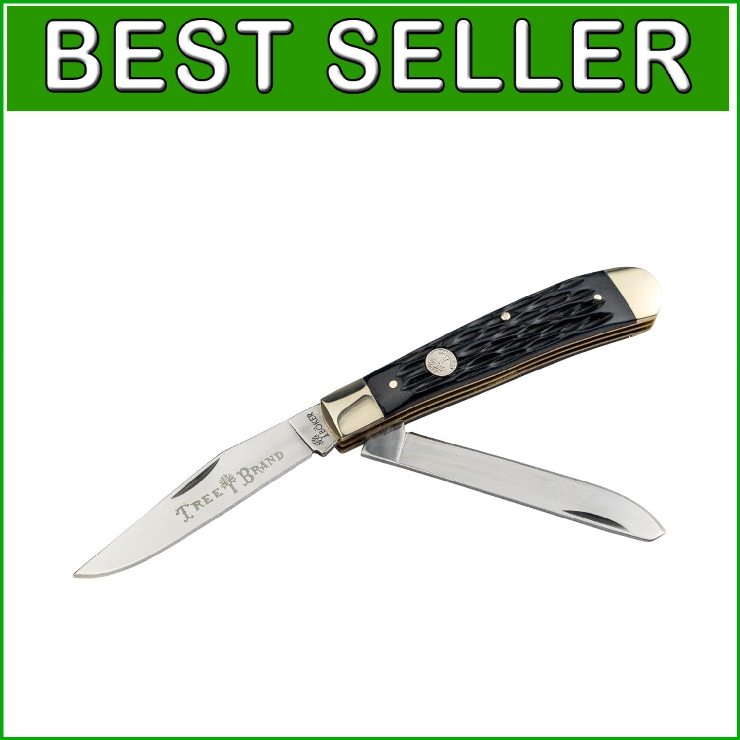 Classic BOKER Folding Knife with 3" D2 Blade - Ideal for Whittling & Collectors
