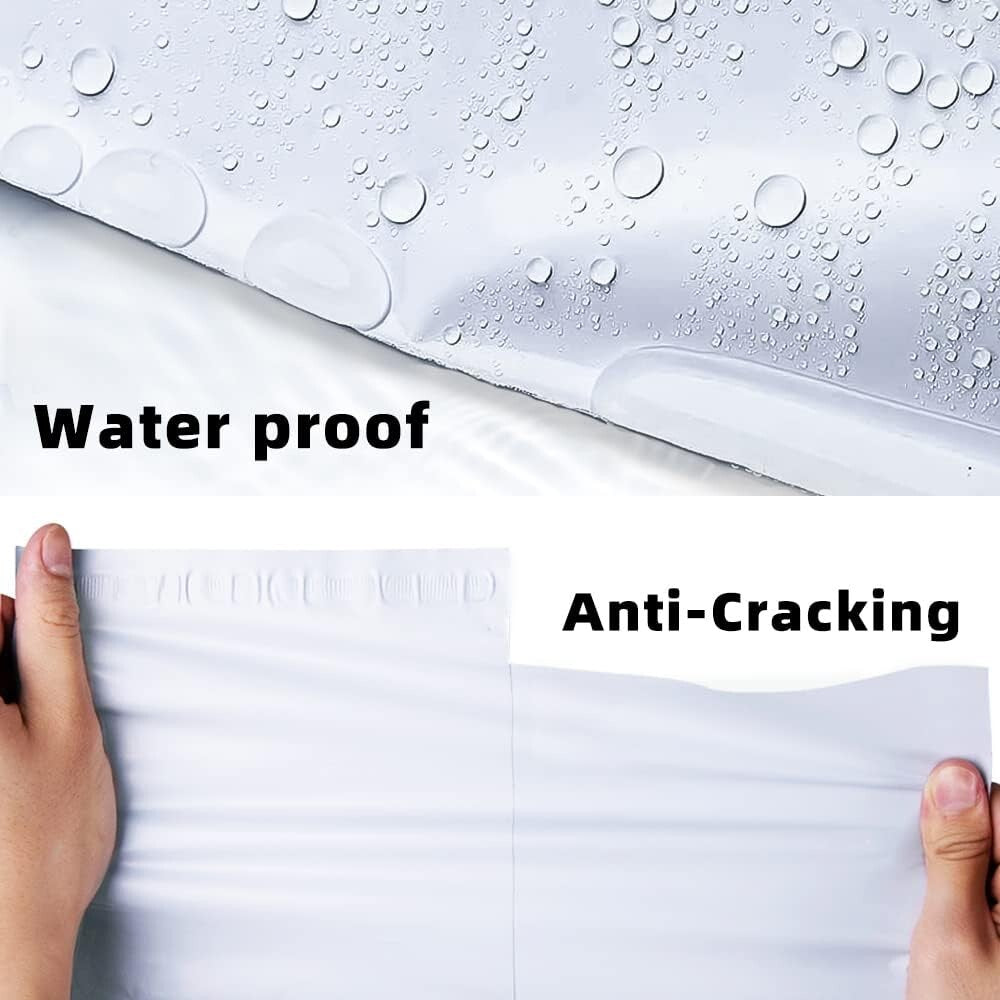 Heavy-Duty 7.5x10.5" Waterproof Poly Mailers - 1000 Pcs Self-Adhesive Envelopes