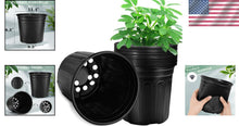 Load image into Gallery viewer, Versatile 5 Gallon Plant Pots - Soft Plastic Nursery Pots for Indoor/Outdoor Use