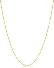 Load image into Gallery viewer, Versatile 14k Gold Rope Chain Necklace in 14-30 Inch Lengths - Stylish for Women
