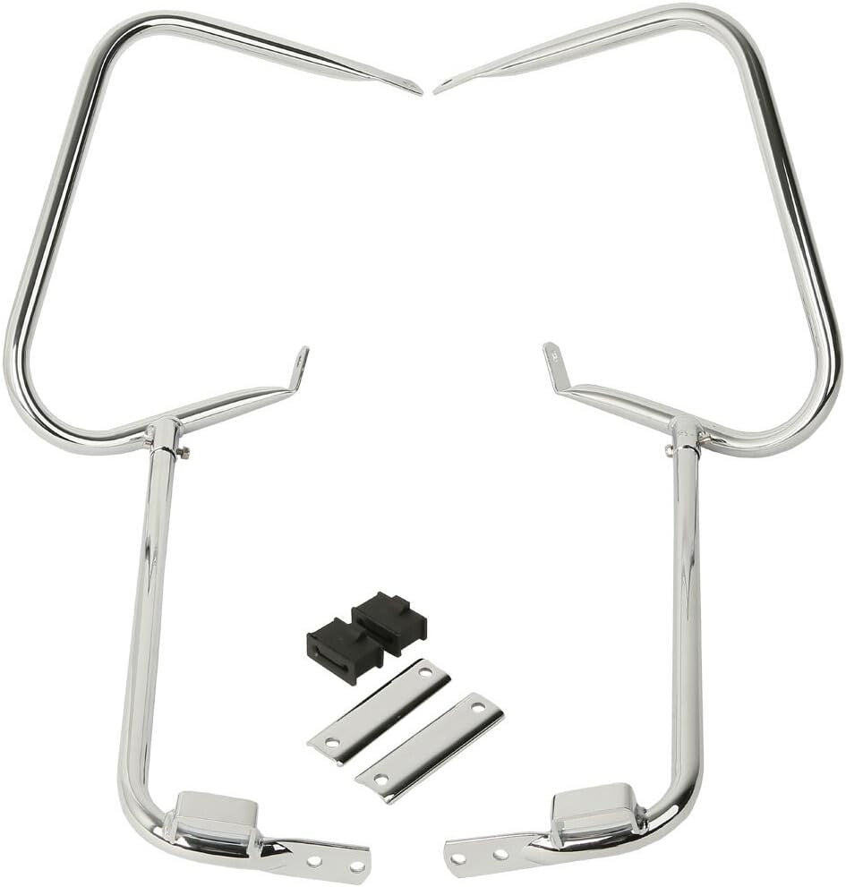 Durable Chrome Saddlebag Supports for Harley Davidson Electra Glide & Road King