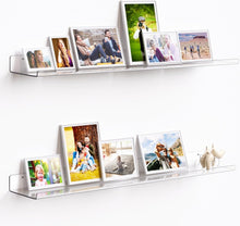 Load image into Gallery viewer, Invisible Wall Shelves for Kids &amp; Adults - 35.5x5.5 Floating Storage Solution