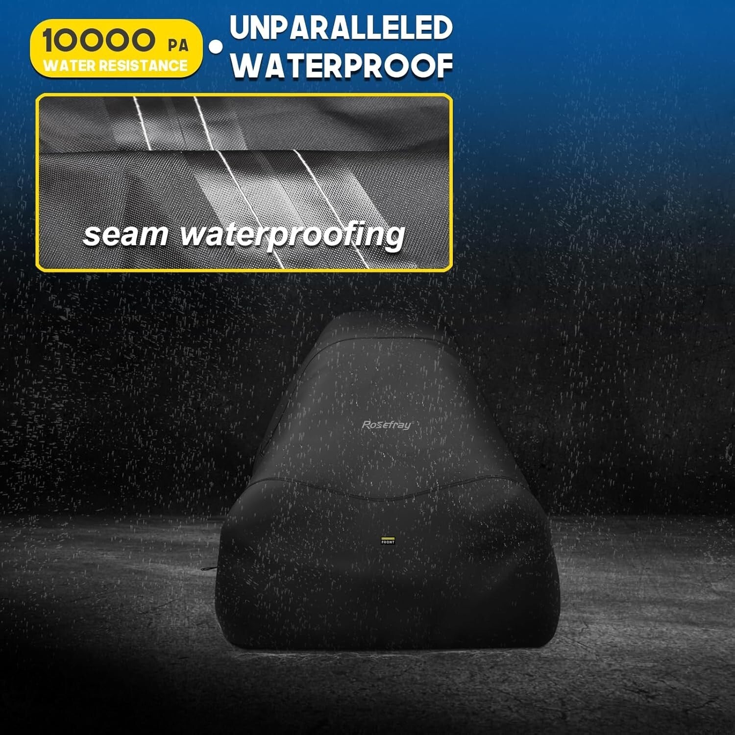 Durable Waterproof Mower Cover with Adjustable Straps - Fits Most 60" Models