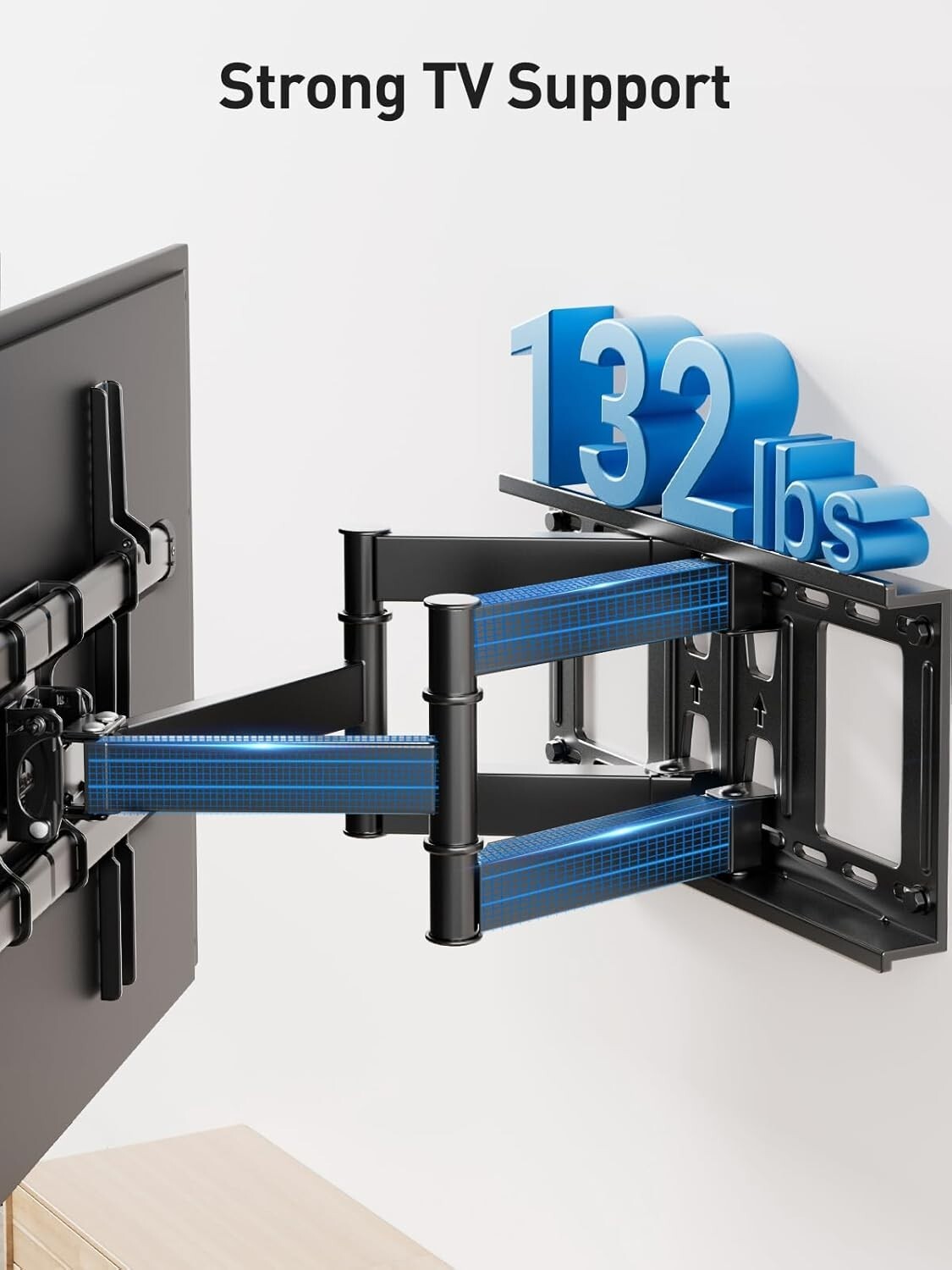 Full Motion TV Wall Mount for 37-82 Inch TVs - Tilt & Swivel Articulating Design