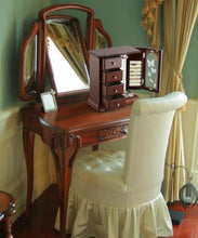 Load image into Gallery viewer, Chic Jewelry Box with 4 Drawer Design, Mirror &amp; Necklace Holder - Gift Ready