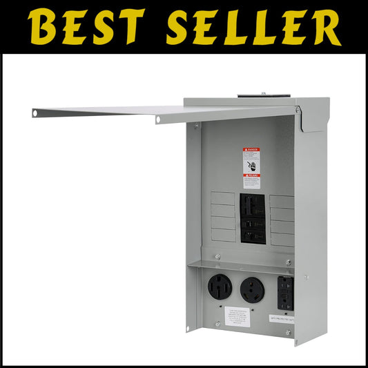 Enhanced Safety 50 Amp Temporary Power Box - Quick Installation & All-Weather