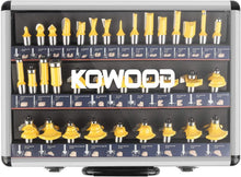 Load image into Gallery viewer, Universal 35-Piece Router Bits Set for Woodwork – 1/2" Shank &amp; Aluminum Storage