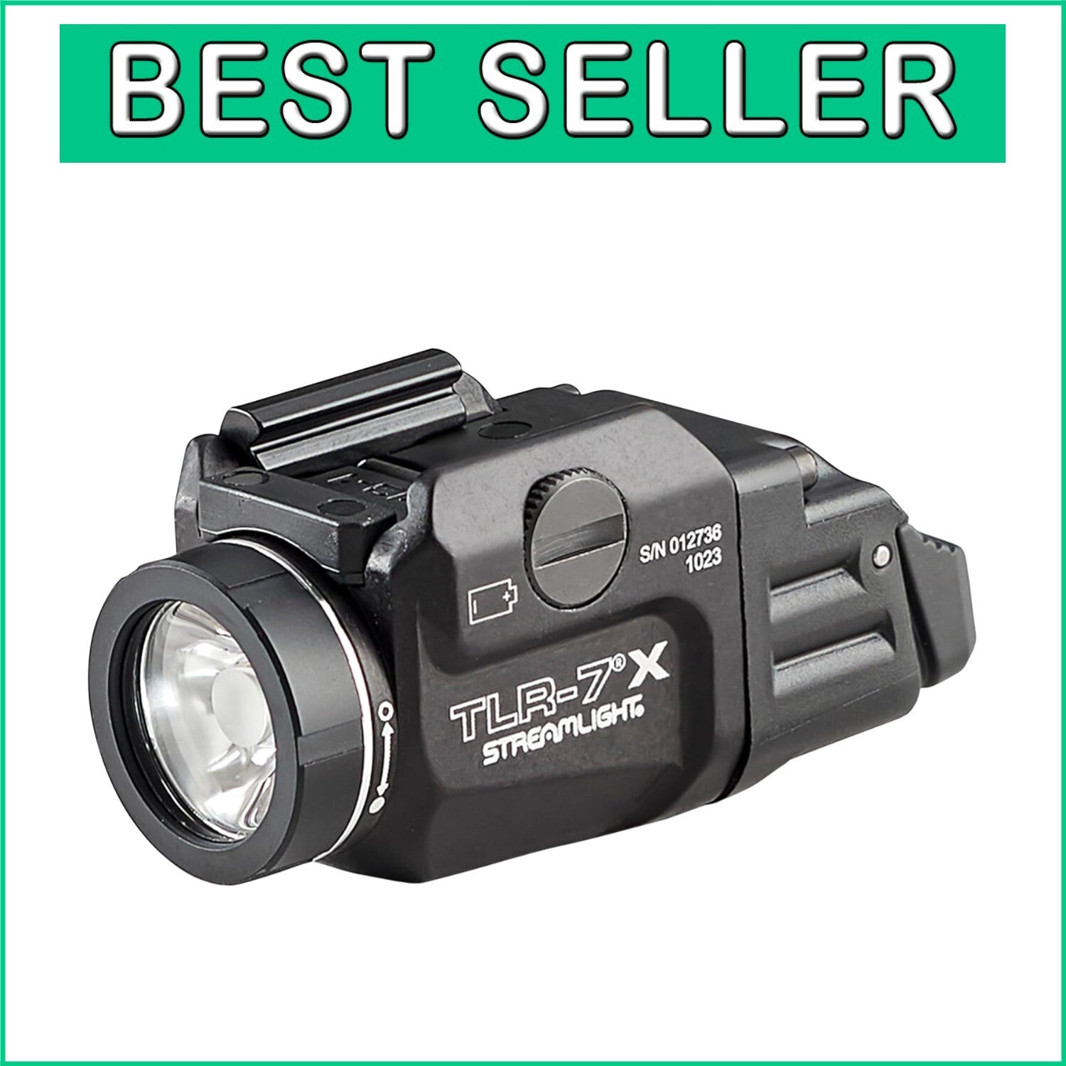 500-Lumen Tactical Weapon Light with Waterproof Design & Quick-Release Mount