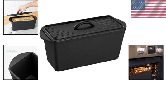 Elegant Cast Iron Bread Loaf Pan with Lid - Perfect for Special Occasions