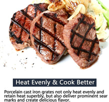 Load image into Gallery viewer, Heavy-Duty Replacement Grill Grates - Porcelain Cast Iron for CharBroil Models